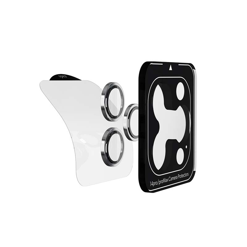 Hliníkové ochranné sklo Epico pre iPhone 14 Pro / 14 Pro Max (6,1") - vesmírne čierne