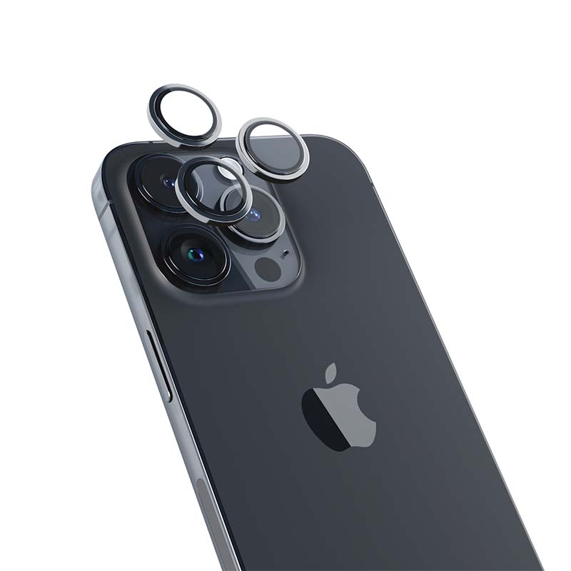 Hliníkové ochranné sklo Epico pre iPhone 14 Pro / 14 Pro Max (6,1") - vesmírne čierne