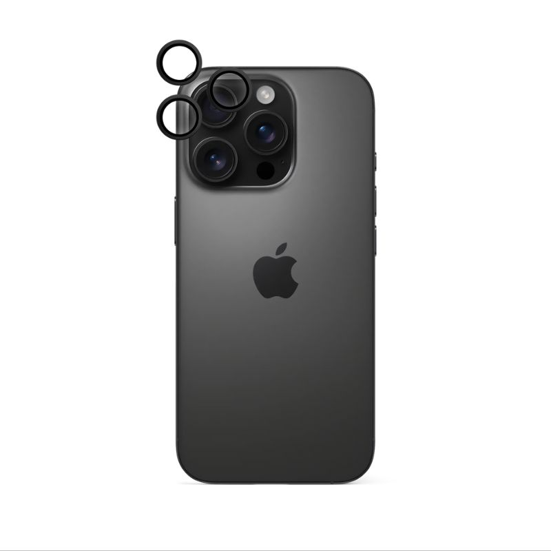 Hliníkový ochranný kryt objektívu Epico pre Apple iPhone 16 Pro/16 Pro Max - čierny