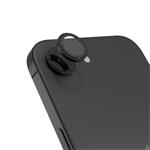 Hliníkový ochranný kryt objektívu Epico pre Apple iPhone 16e - čierny
