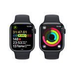 HOD GPS MTP Apple Watch Series 9 45mm Temně inkoustový hliník s temně inkoustovým sportovním řemínkem - M/L