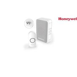 Honeywell Home DC311NP2 bezdrátový zvonek Series 3, 4 melodie, základna do zásuvky bílá, design. tlačítko