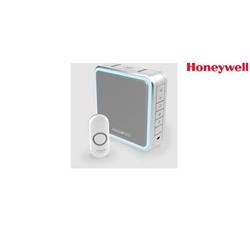 Honeywell Home DC915NG bezdrátový zvonek Series 9, 200m, 8 melodií, přenosná základna, design, tlačítko, šedý