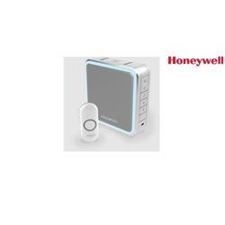 Honeywell Home DC915NG Bezdrôtový zvonček série 9, 200 m, 8 zvonení, prenosná základňa, dizajn, tlačidlo, sivá farba