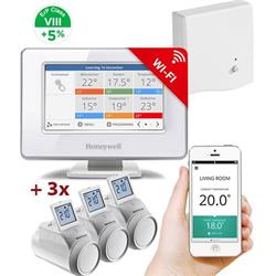 Honeywell Home EvoHome Starter Set 3 CZ, EvoHome Touch WiFi + 3x termohlavice + BDR91