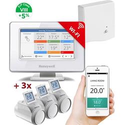 Honeywell Home EvoHome Starter Set 3 CZ, EvoHome Touch WiFi + 3x thermohead + BDR91