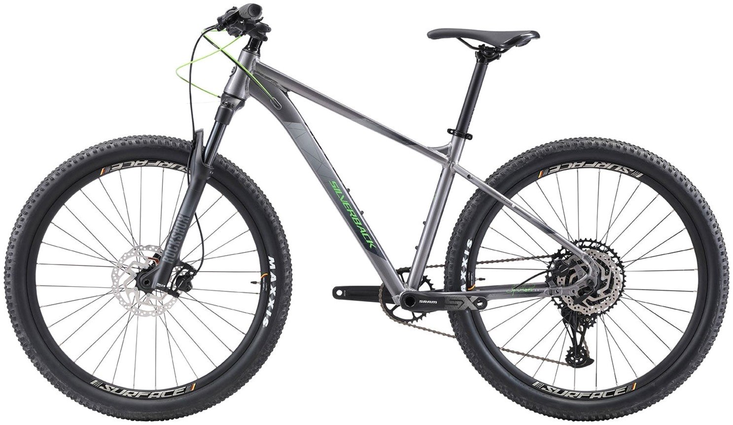 Horské kolo SILVERBACK Splash SX - Grey/mint green - 17"/M