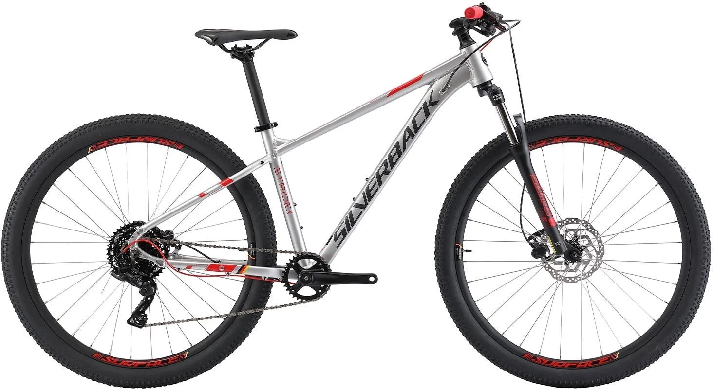 Horské kolo SILVERBACK Stride Sport Silver / Red - 18"/L