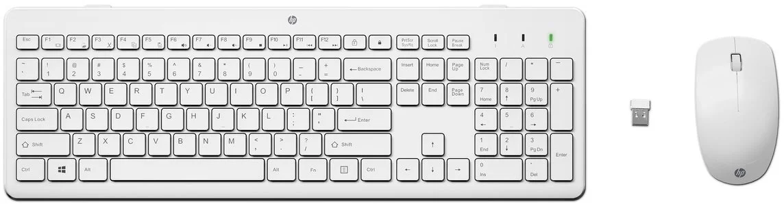 HP 230 klávesnica a myš/bezdrôtová/biela (3L1F0AA)