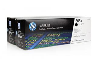 HP 305X Black Dual Pack Toner (2x4000 stran) pro LJP 300/400 M475, CE410XD - originální