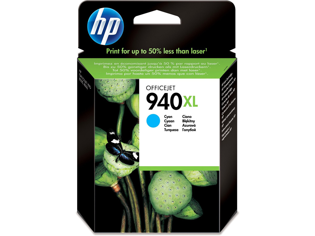 HP 940XL Cyan (1400 strán) pre OfficeJet Pro 8000, 8500 (C4907AE) - originálne