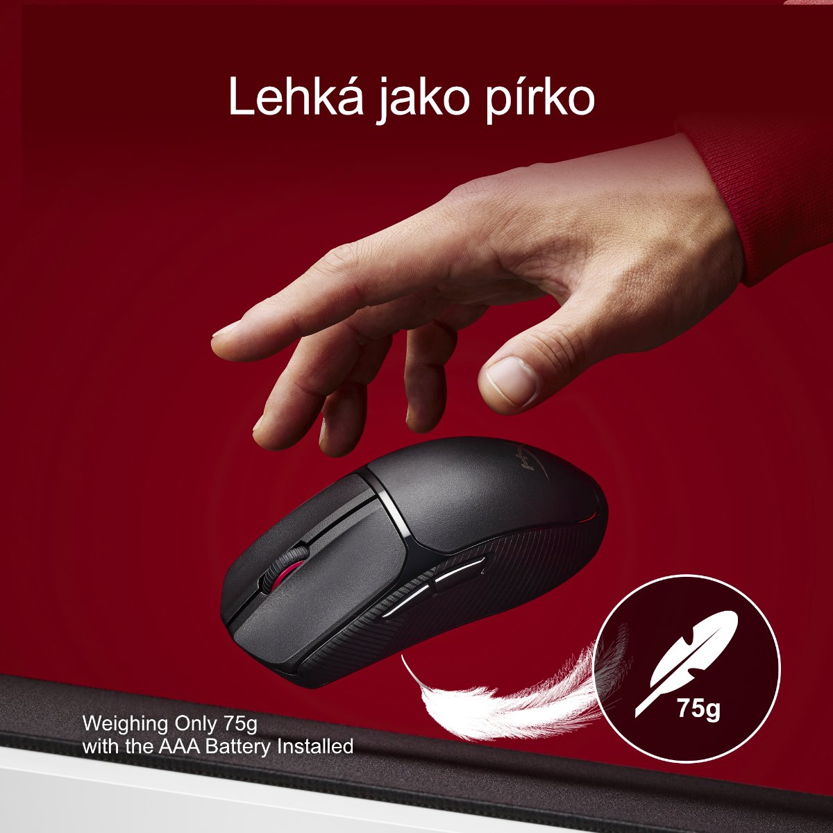 HP HyperX Pulsefire Fuse – Herní myš (černá)