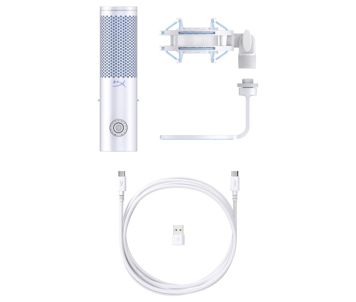 HP HyperX QuadCast 2 - USB Microphone (Frost)
