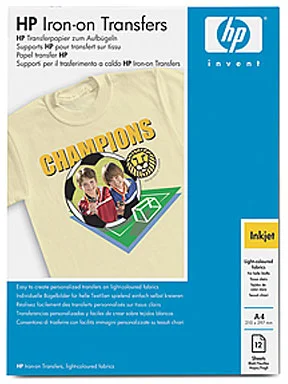 HP Nažehľovacie fólie (Iron-ON T-Shirt Transfer) 12 listů/A4/210 x 297 mm C6050A