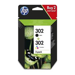HP X4D37AE 302 Dvojbalenie obsahujúce čiernou a farebnú