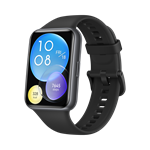 Huawei Watch Fit 2 Active Hlboko matný čierny silikónový remienok
