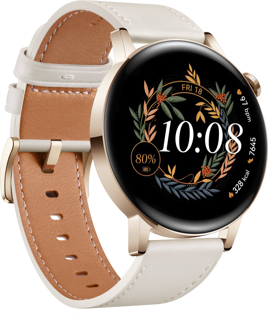 Huawei Watch GT 3 Leather White 42 mm (Elegant)
