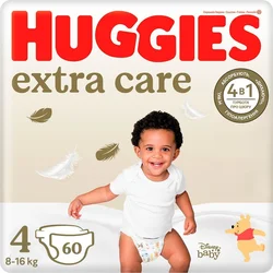 HUGGIES® Extra Care vel. 4 plenky 60ks