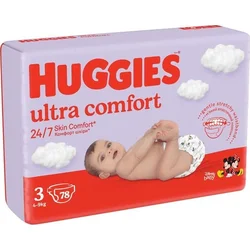 HUGGIES® Ultra Comfort Mega plienkové nohavičky veľkosti 3 78ks