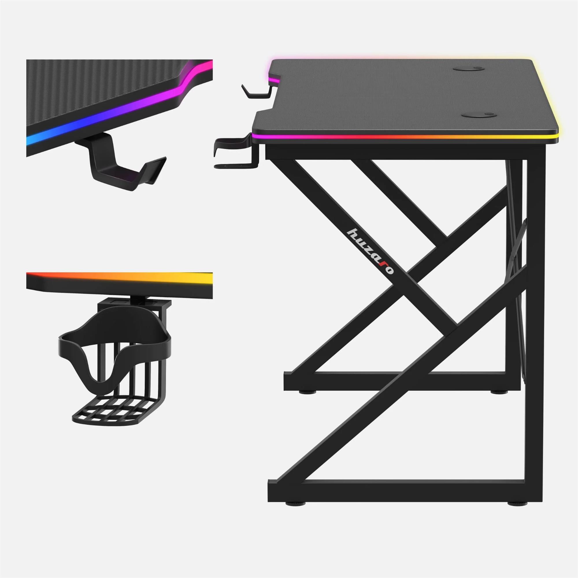 Huzaro Hero 1.7 RGB, černý