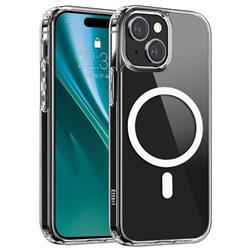 Hybridné TPU puzdro Etteri Mag pre iPhone 15 transparentné
