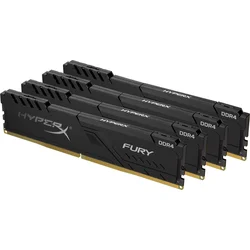HyperX FURY DDR4 32GB (Kit 4x8GB) 2666MHz CL16 SR x8 černá HX426C16FB3K4/32 - Paměťové moduly