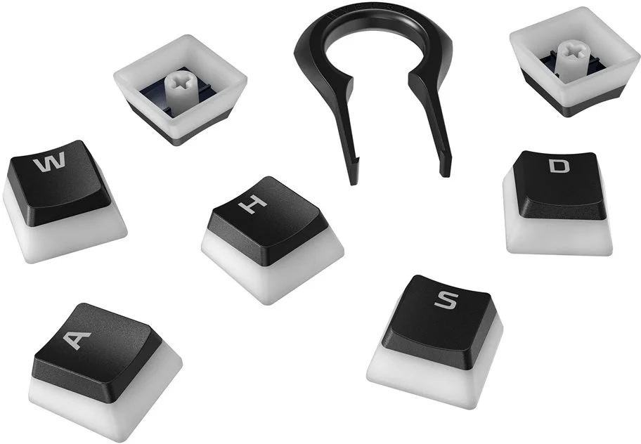 HyperX Pudding Keycaps US černé