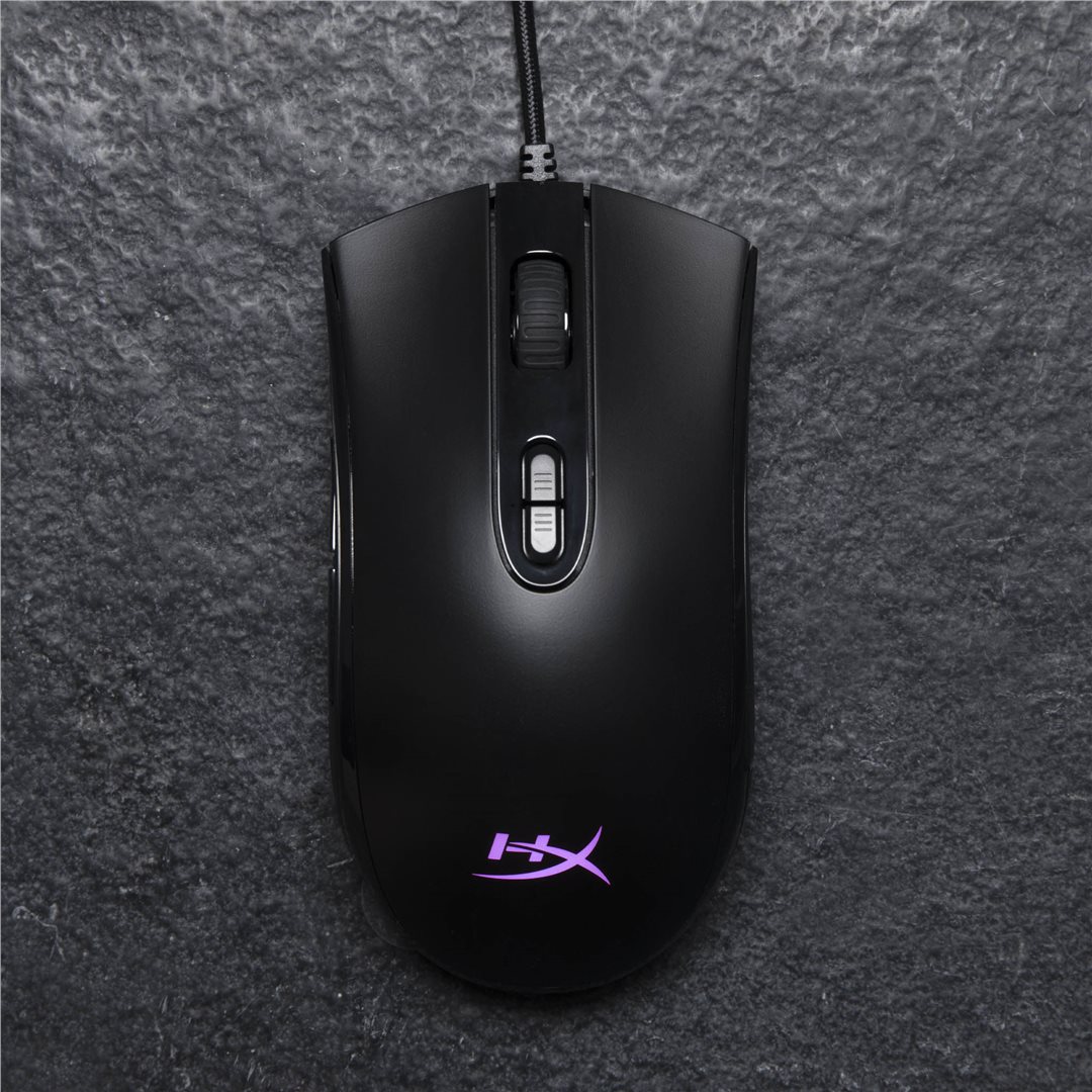 HyperX Pulsefire Core/Herní/Optická/6 200 DPI/Drátové USB-A/Černá