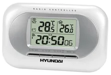 Hyundai Meteostanice WSC 1925W, bílá, hodiny, kalendář, venkovní čidlo