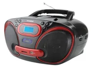 HYUNDAI Přenosný radiomagnetofon TRC 101 ADRSU3R,červeno/černý, CD-R/RW,MP3,WMA, AM/FM tuner, ripování, SD, USB