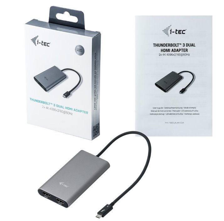 i-tec THUNDERBOLT™ 3 Dual Dual HDMI Adapter/60Hz TB3DUAL4KHDMI