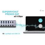 i-tec USB 3.0/USB-C nabíjací HUB 9port LAN + napájací adaptér 60W