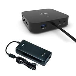 I-TEC USB-C Dual Display Docking Station s Power Delivery 100W + i-tec Universal Charger 112W