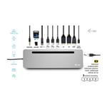 i-tec USB-C kovová ergonomická dokovacia stanica s 3x 4K displejom, PD100W + i-tec univerzálna nabíjačka 100W