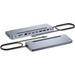 i-tec USB-C Metal Ergonomic 3x 4K Display Docking Station