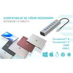 i-tec USB-C nabíjací kovový HUB so 7 portami