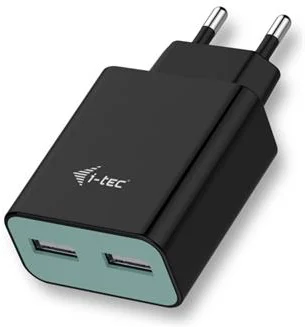 i-tec USB Power Charger 2 Port 2.4A Black CHARGER2A4B