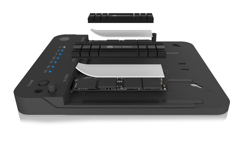 ICY BOX IB-2915MSCL-C31 CloneStation & DockingStation M.2 NVME & SATA