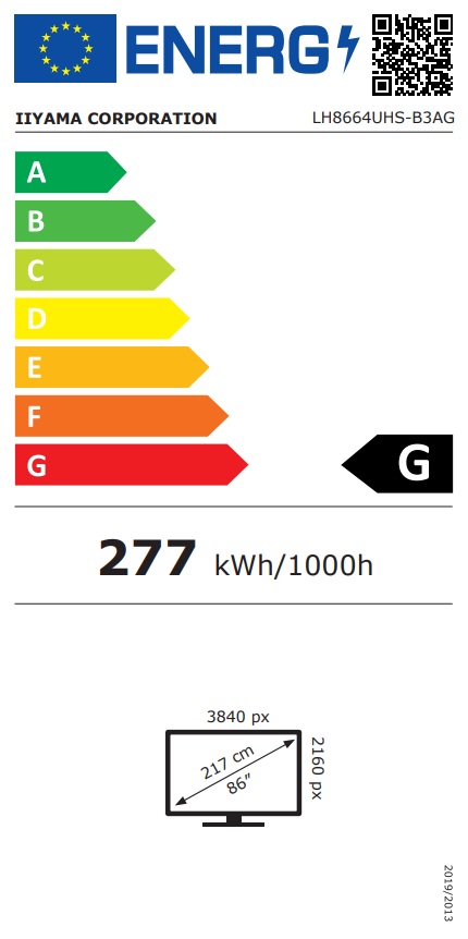 iiyama LH8664UHS-B3AG 86"