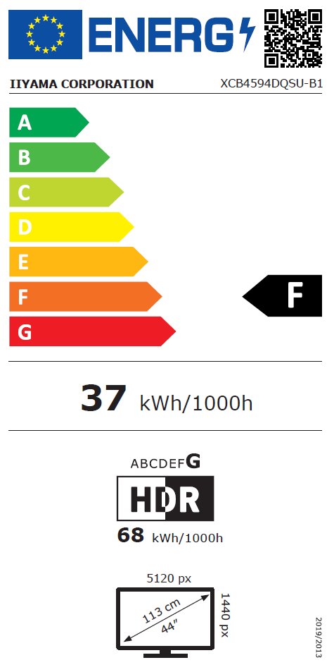 iiyama ProLite XCB4594DQSU-B1 45"