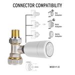 Immax 2x NEO Smart Termostatická hlavica Zigbee + Smart NEO BRIDGE PRO v2 07732B