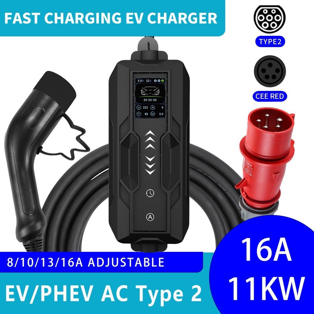 IMMAX cestovní nabíjecí stanice pro elektromobily EV/PHEV AC Type 2, 11 kW