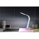 IMMAX LED stolní lampička CORELLA bílá + zlaté prvky