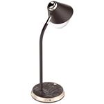 IMMAX LED stolní lampička FINCH hnědá + zlaté prvky