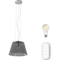 Immax NEO CONO závesné svietidlo dymové sklo 32cm vrátane Smart zdroj E27 Zigbee 3.0 07054L