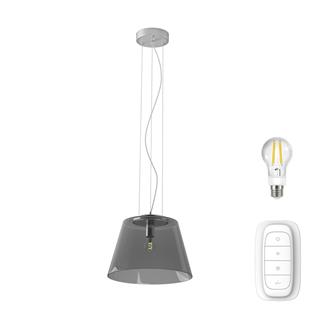 Immax NEO CONO závěsné svítidlo kouřové sklo 32cm včetně Smart zdroje E27 Zigbee 3.0