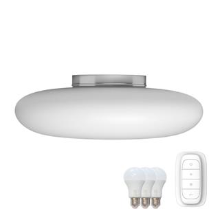 Immax NEO FUENTE stropní svítidlo bílé sklo 60cm včetně Smart zdroje 3xE27 RGBW Zigbee 3.0