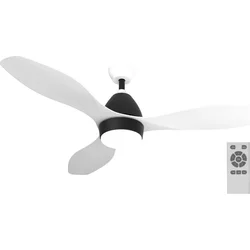 IMMAX NEO LITE FRESCO SMART stropné svietidlo s ventilátorom 18W TUYA Wi-Fi bielo-čierne