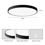 IMMAX NEO LITE SEMPLICI SMART stropné svietidlo 60cm 60W 4500 lm, s podporou BEACON, Wi-Fi, TUYA, čierna