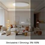 IMMAX NEO LITE SEMPLICI SMART stropné svietidlo, BEACON, 100cm, 128W, 9088lm, biele, Wi-Fi, TUYA